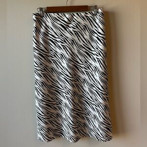 Malibu Road Zebra Pattern Pencil Skirt